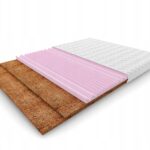 Nakładka na materac COCOFLEX 2xKokos Visco PROFILOWANA Tencel 7cm GUMKI