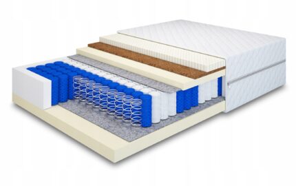 MATERAC POCKET LUX LATEKS+HR+KOKOS TENCEL 80X200