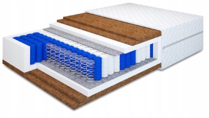 MATERAC POCKET 4XKOKOS TWARDY TENCEL 90X200